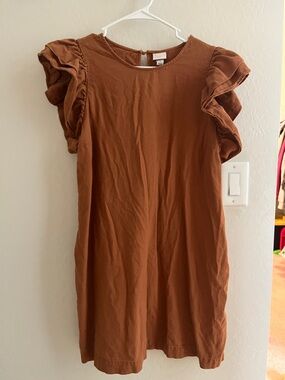 Ruffled Sleeve Dress